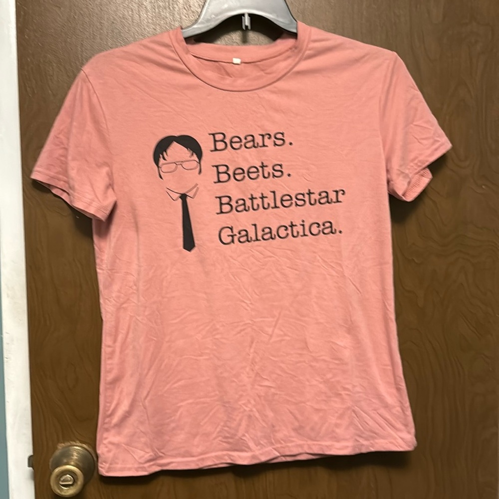 The office Bears Beets Battlestar Galactica shirt size M